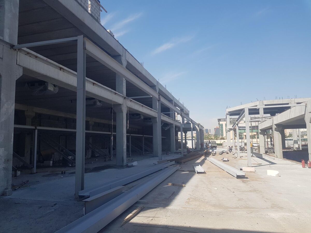 Structural Steel Frame Construction - Main View